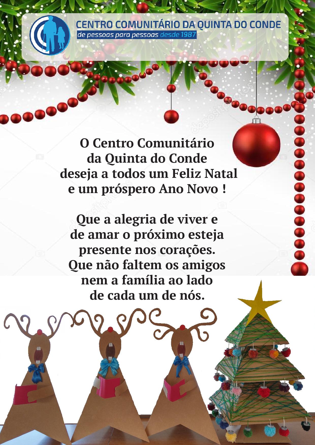 O Centro Comunitário da Quinta do Conde deseja a todos um Feliz Natal e um  próspero Ano Novo! – Centro Comunitário da Quinta do Conde